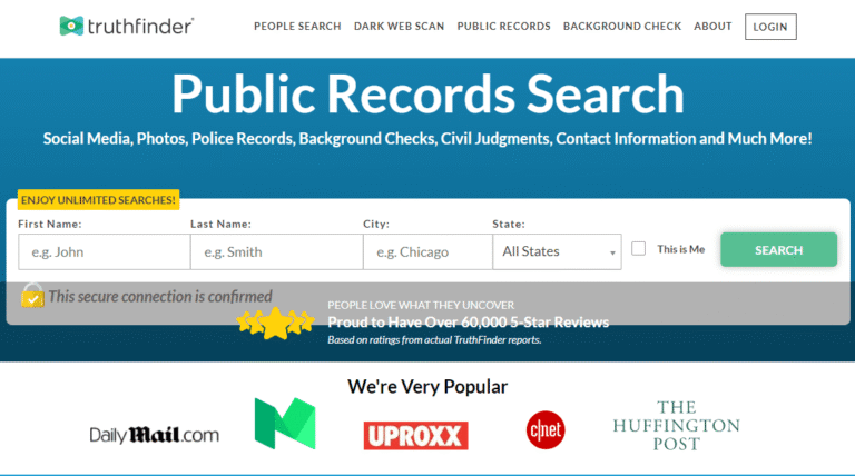 How do I find out someone’s criminal records with TruthFinder?