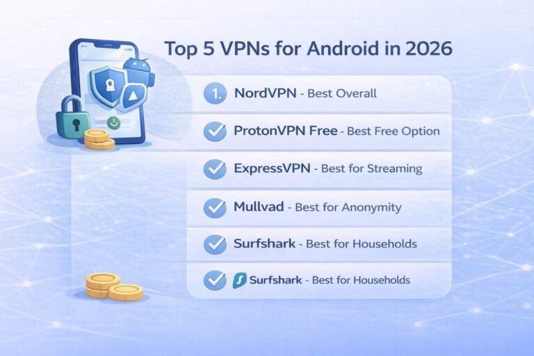 Best VPN Apps for Android in 2026 (Tested and Ranked)
